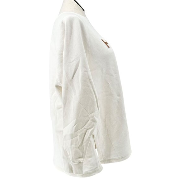 Old Navy Maternity Sweatshirt Womens XXL Long-Sleeve Human Kind Graphic Cream - Picture 3 of 10